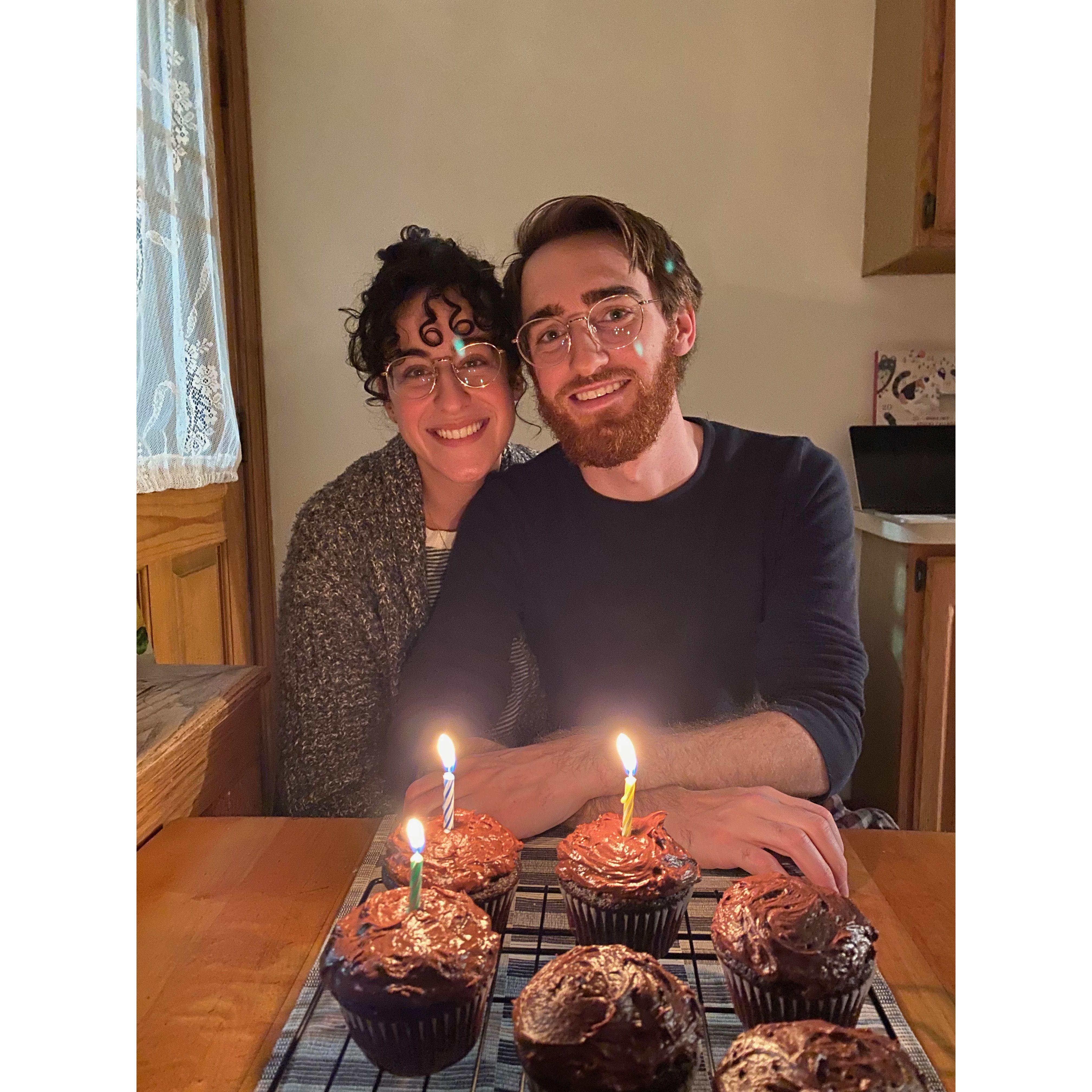 When Sarabel made Peter amazing cupcakes for his birthday
