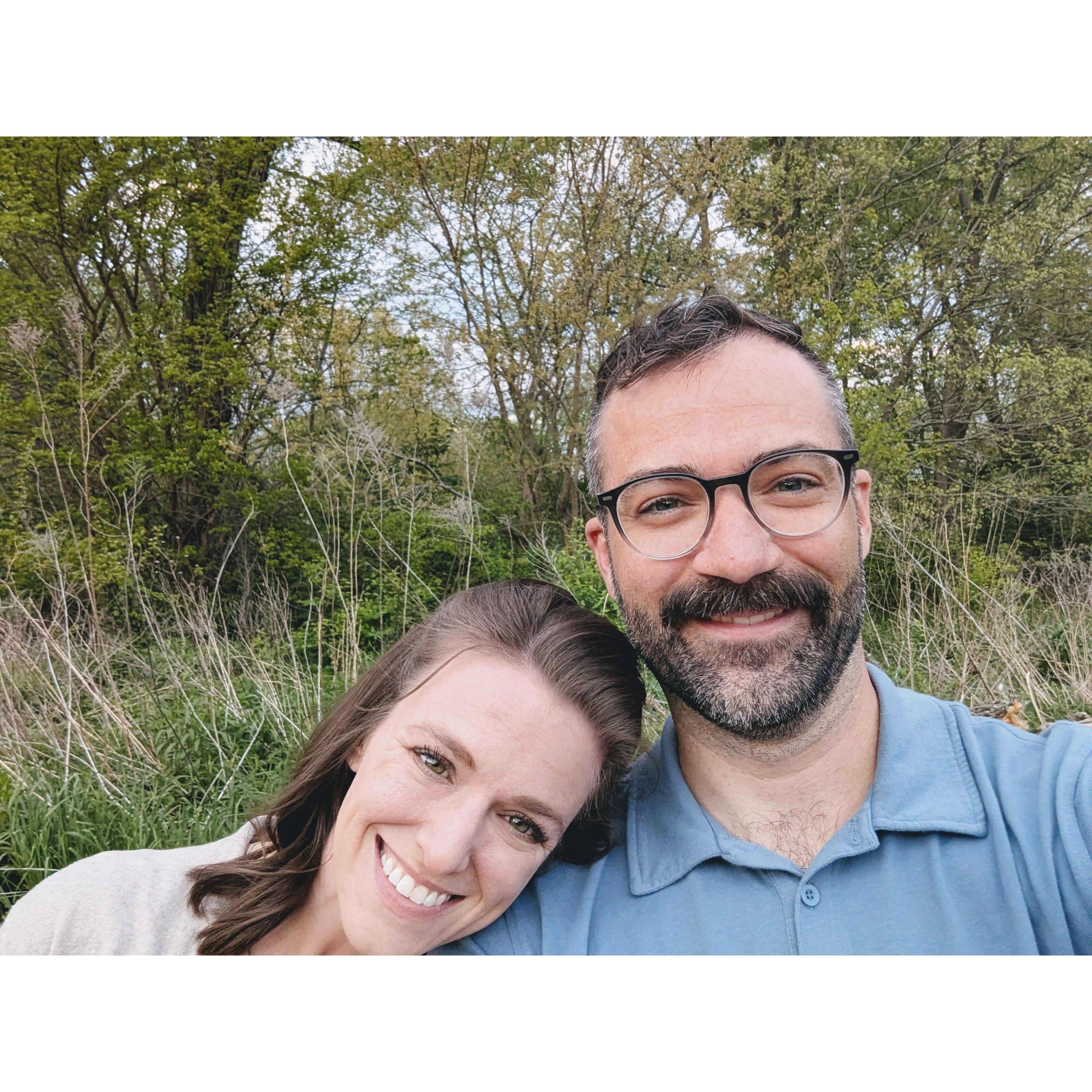 Right after we became boyfriend and girlfriend! We make a cute couple!