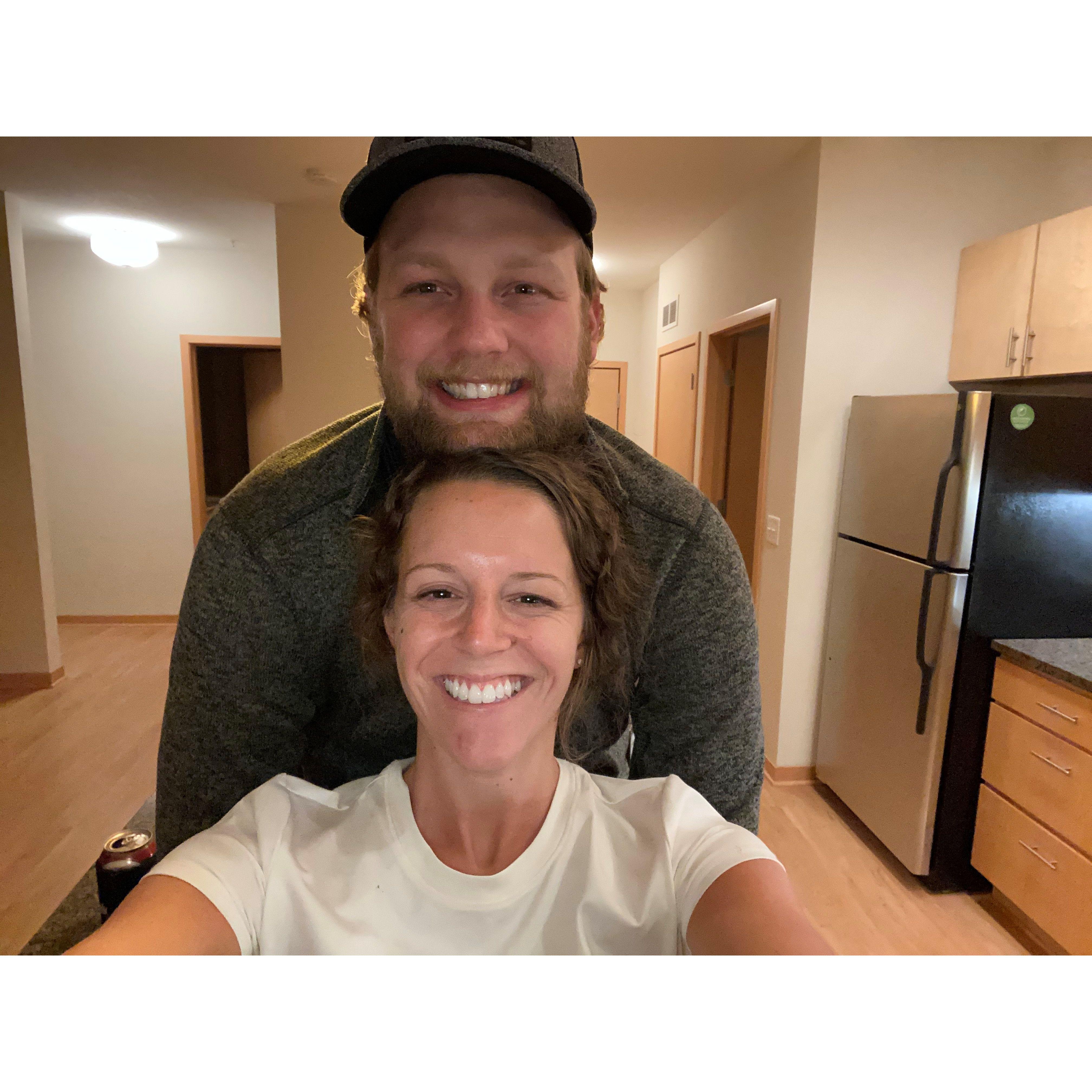 Finally together after 3.5 years of long distance! Our 1st Apartment