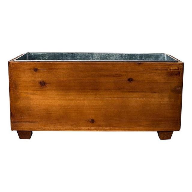Monogram Wood Wine Trough