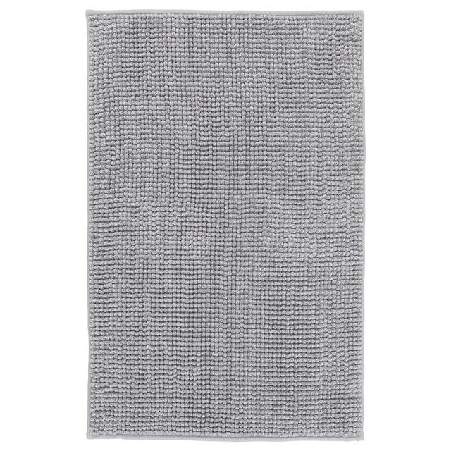 TOFTBO Bath mat, gray-white mélange, 20x32 "