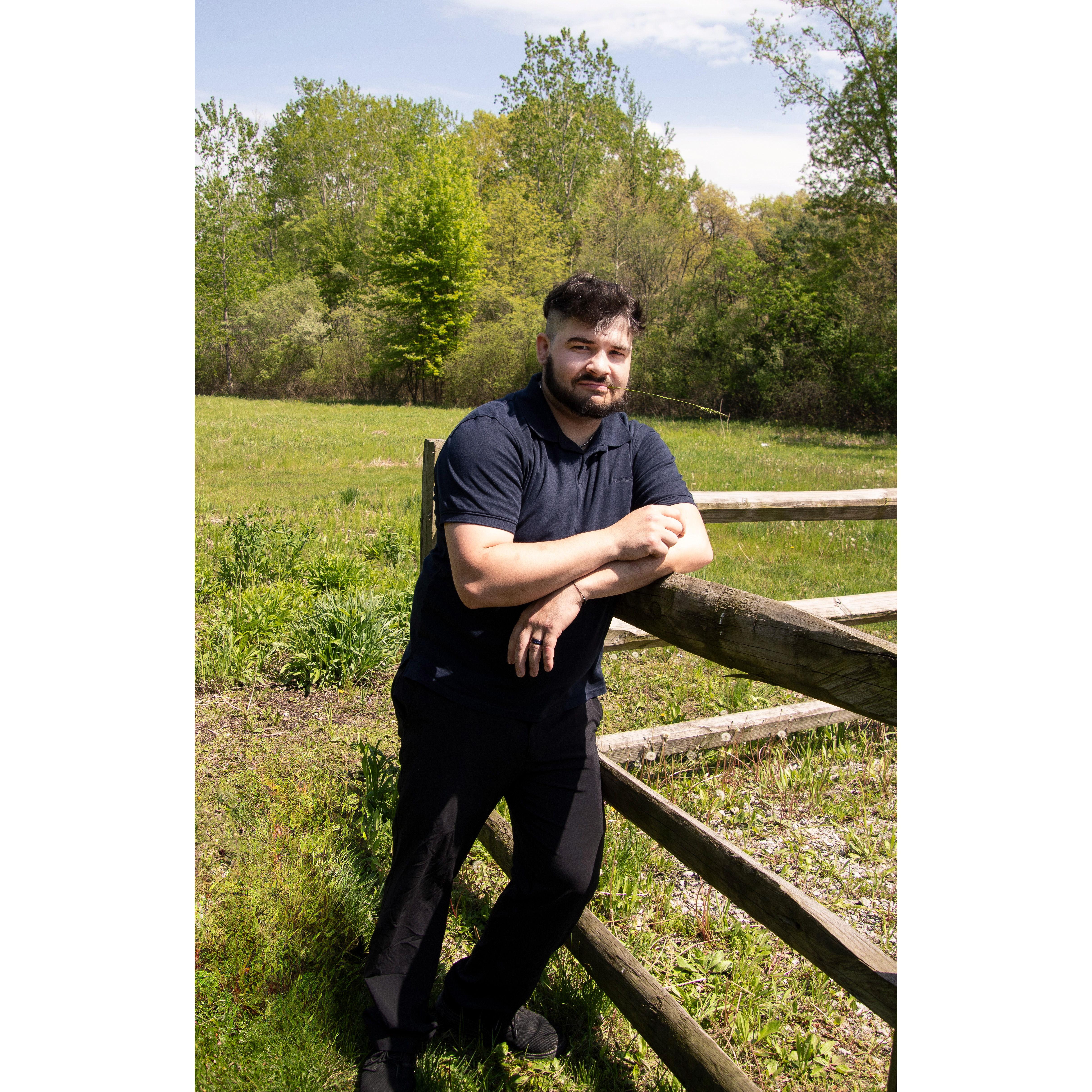 The soon to be McFraley Farmer :p