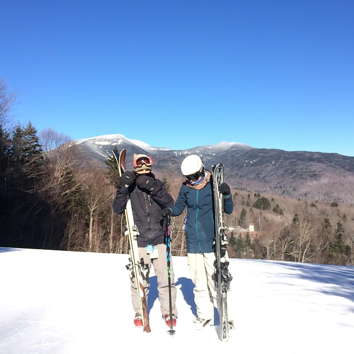 Skiing trip in New Hampshire with cousins Natty and Micah