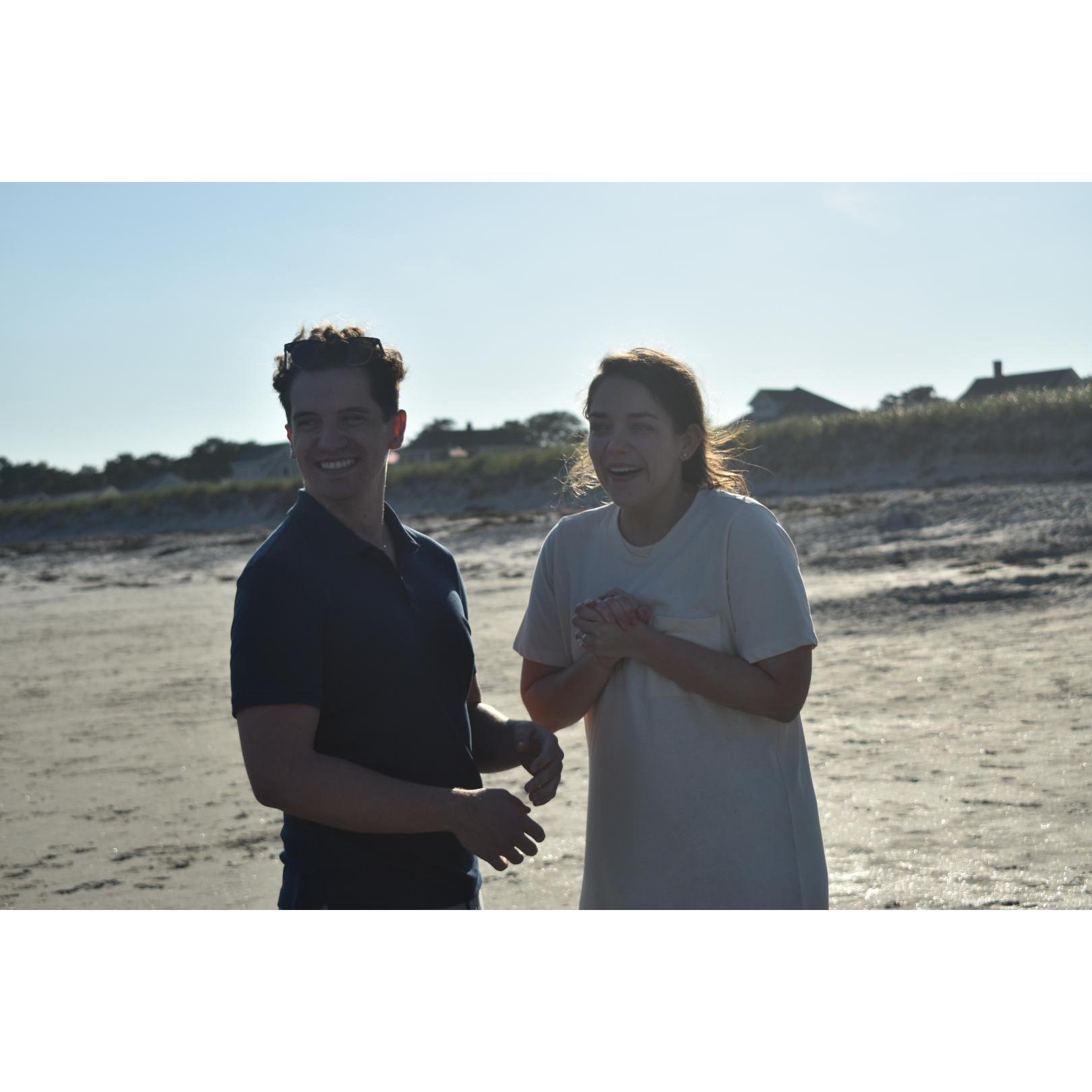 Right after Emily said "Yes!"