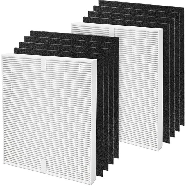 Colorfullife AP-1512HH True HEPA Replacement Filter H13 Compatible with Coway Airmega AP-1512HH Air Purifier and Airmega 200M Air Purifier, Item NO #3304899 (2 HEPA + 8 Carbon Filters)