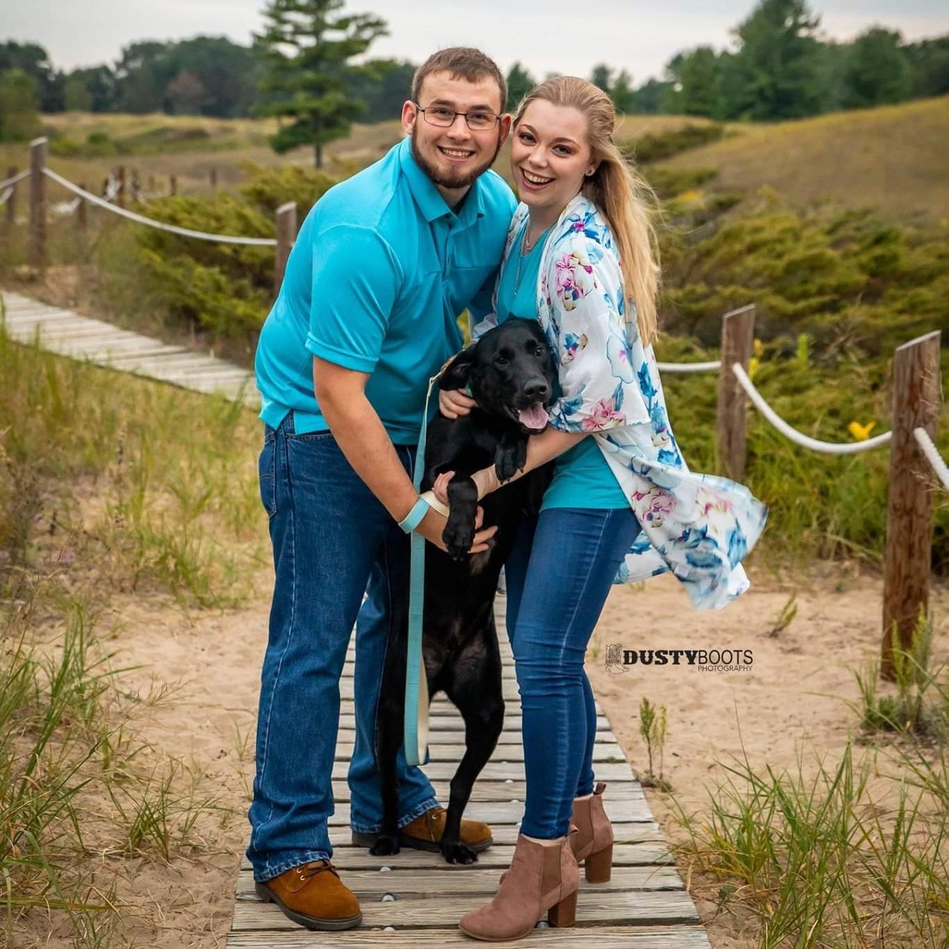 Taylor and Nathan engagement photos. September 9, 2019