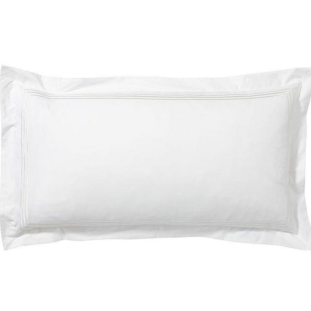 Grand Organic Percale Shams, King, White, Set of 2