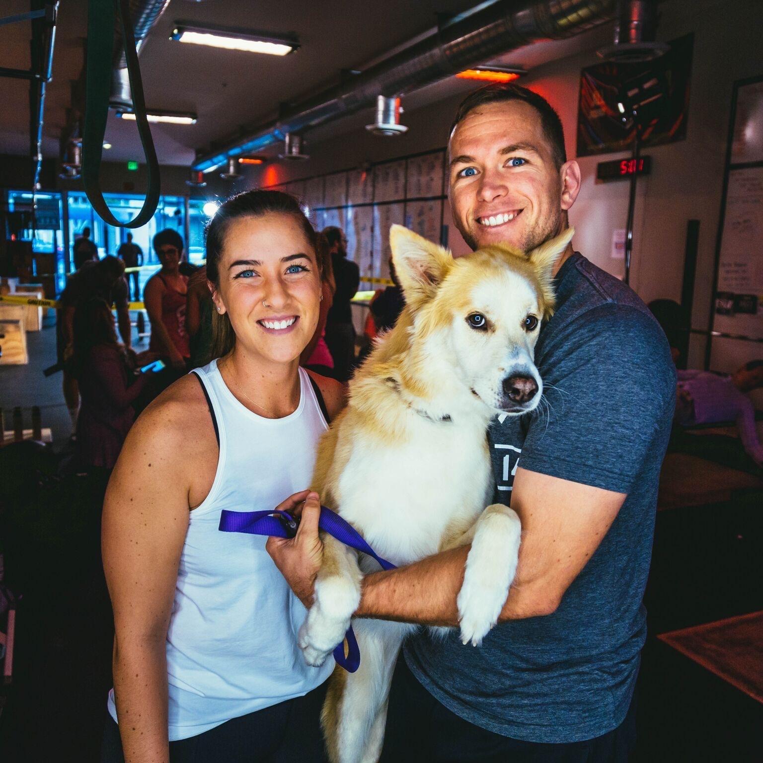 This was our first “family” photo at an event for the gym that Megan used to teach CrossFit at.