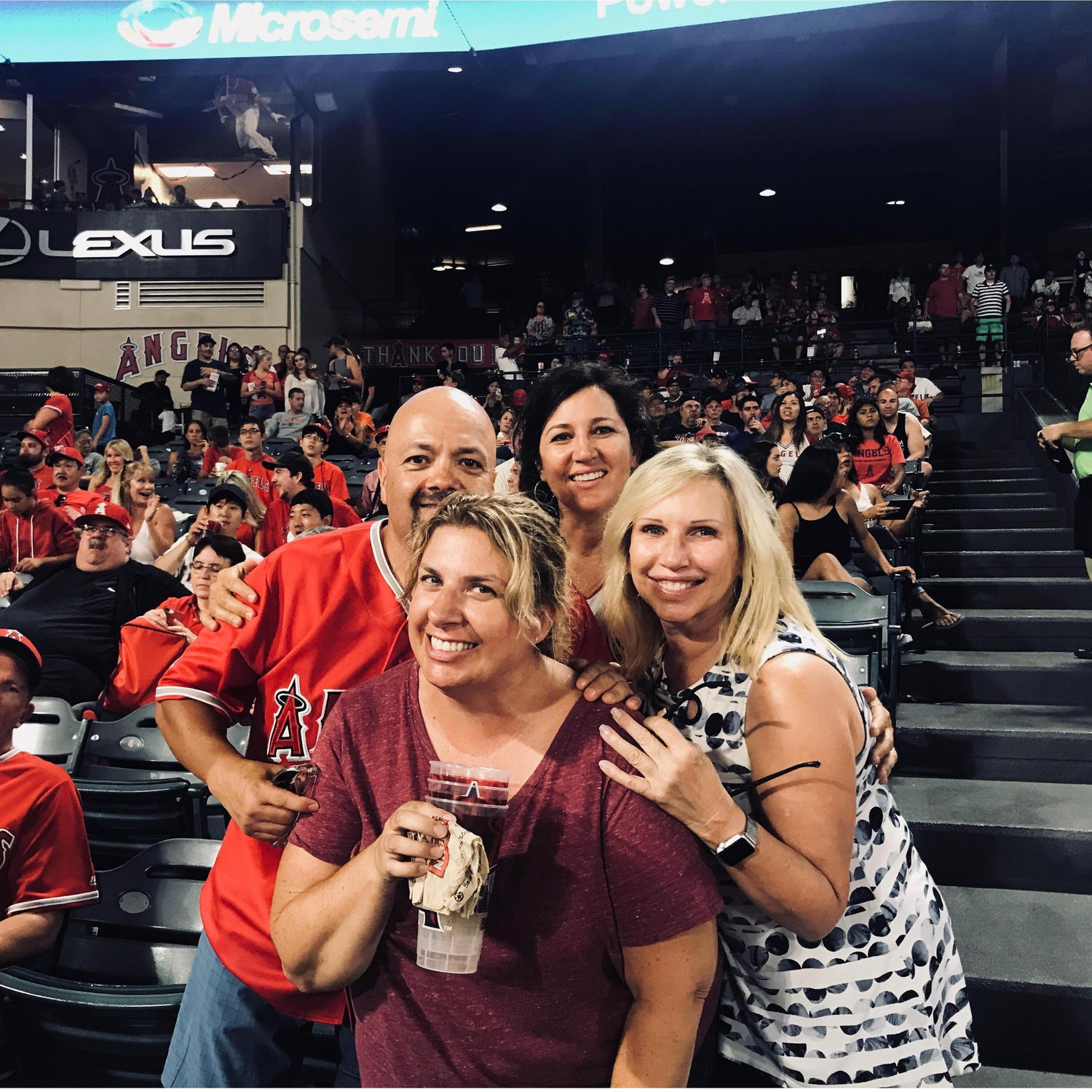 Angels game for Megan’s birthday with friends