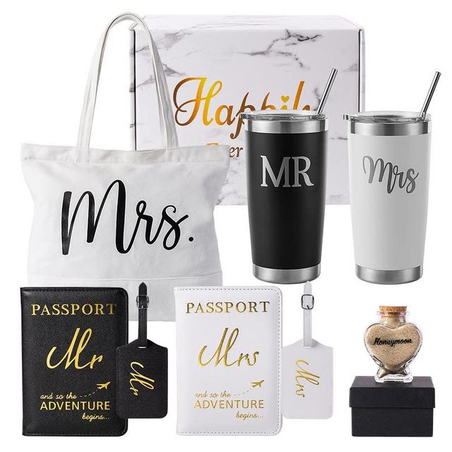 Wedding Gifts for Bride and Groom, Wedding Gifts for Newlyweds Honeymoon Gifts Wedding Gift for Couple, Mr&Mrs Bridal Shower Gifts for Bride To Be Just Married Gifts, Honeymoon Travel Essentials Gifts