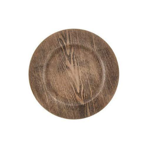 Wood Decorative Charger Plates Rustic Wedding Wood Design Chargers (Set of 4)
