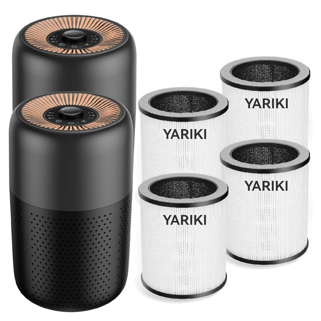 YARIKI P60 Air Purifier Set of 2 (Black)