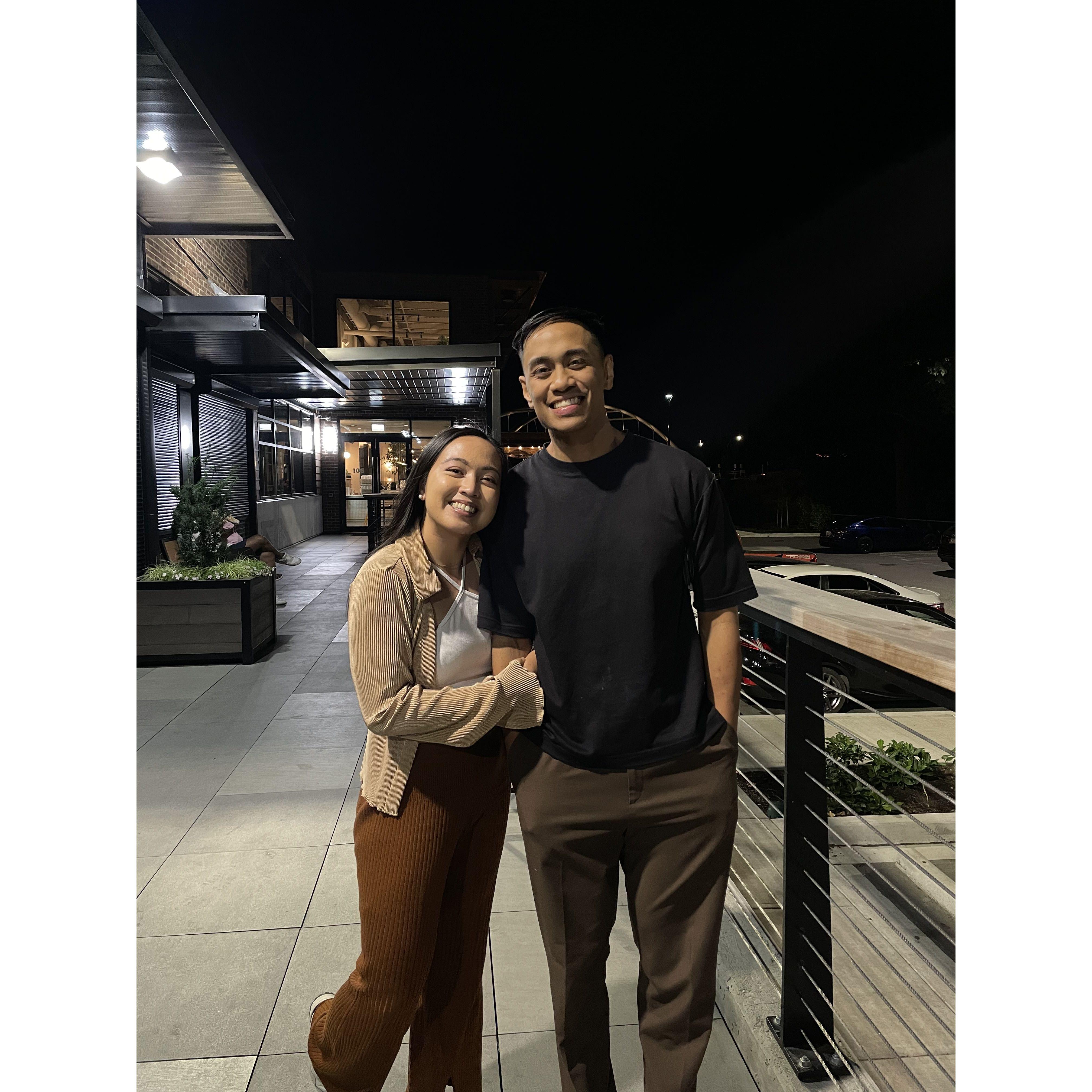 August 23, 2023: Our 6 year anniversary. Fatima ran into her elementary school ex during this night. So cute.