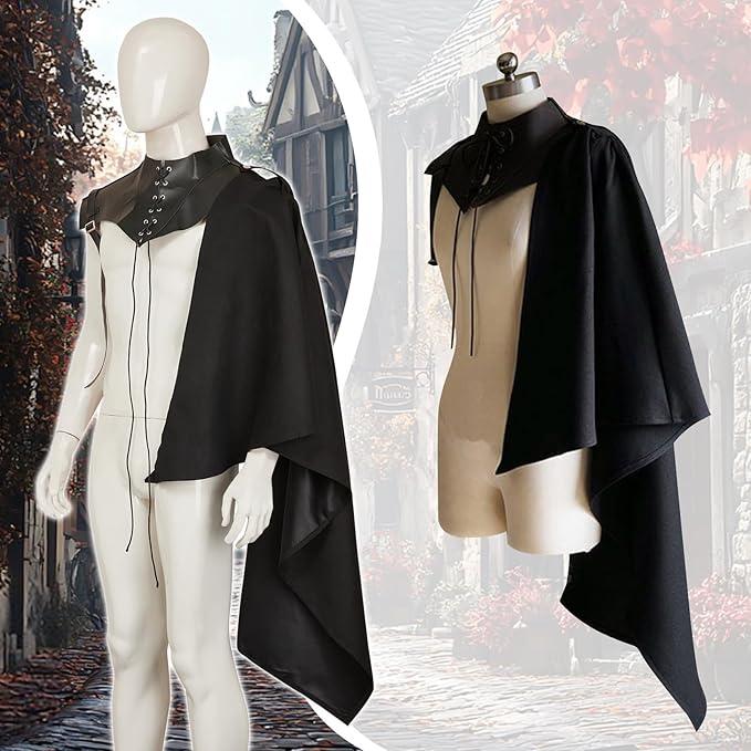 Men's side cloak are a nice touch.