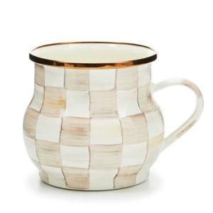 Mocha Check Mug