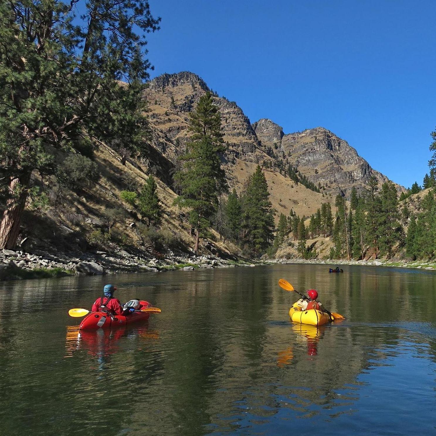 After starting the trip with frozen socks and snow, this sunny day was savored along the River of No Return, ID.