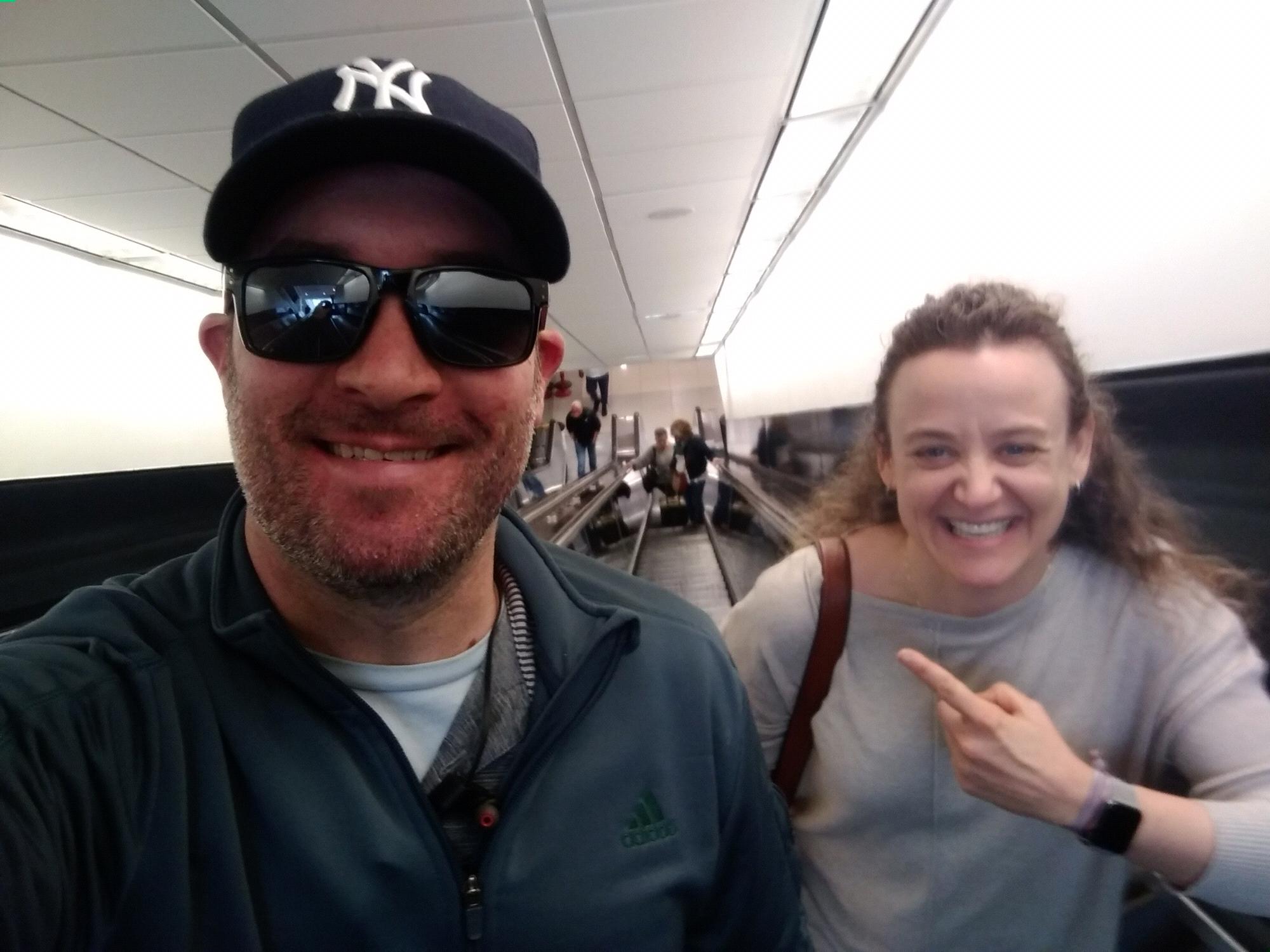 Atlanta Hartsfield Jackson Airport  
Our first airplane adventure as I go meet Kyle's mom ❤️