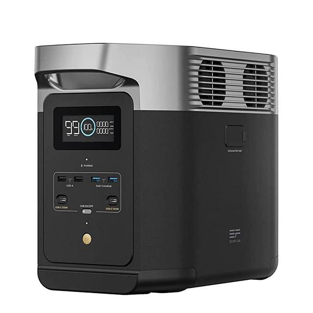 EF ECOFLOW DELTA 2 Portable Power Station with 1-3kWh Expandable Capacity, LiFePO4 Battery, Fast Charging, Use as a Solar Generator for Home Backup Power, Camping & RVs