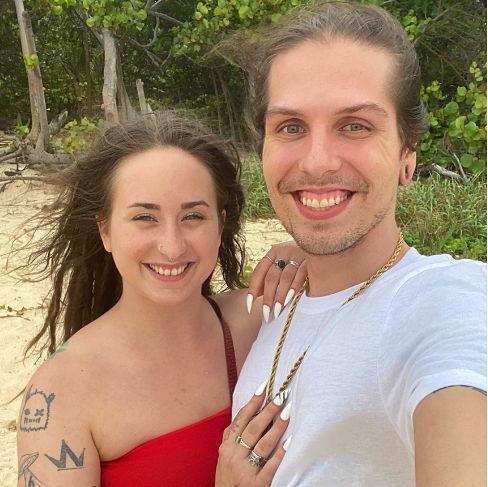 First pic on the beach in Mexico. Our first trip out of the country together! - summer 2022