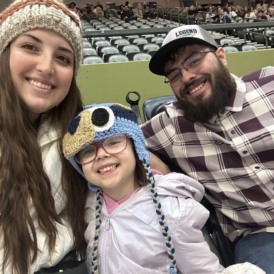 Justice & Aetheria's first hockey game!