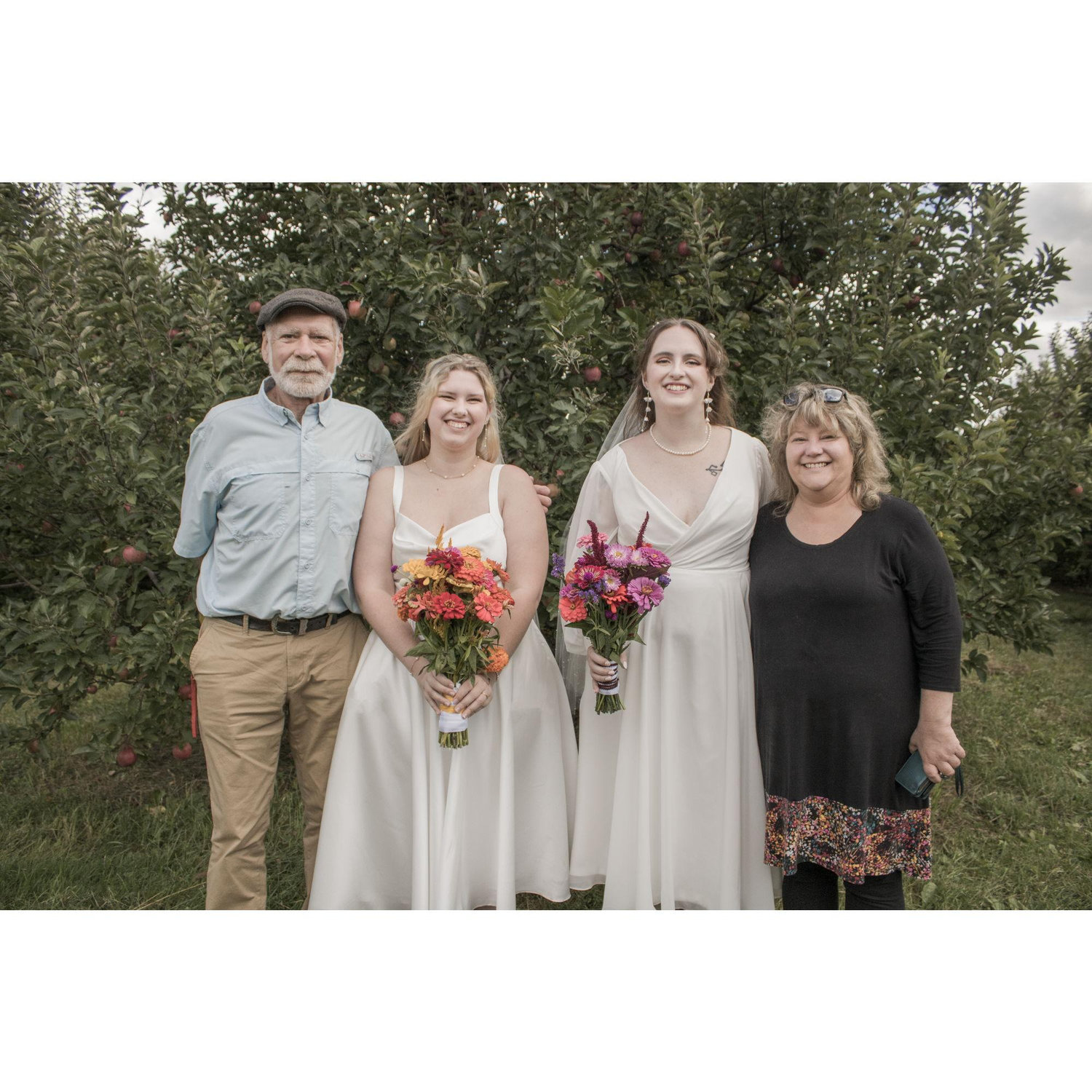 Lillian and Tabitha with Tabitha's parents.