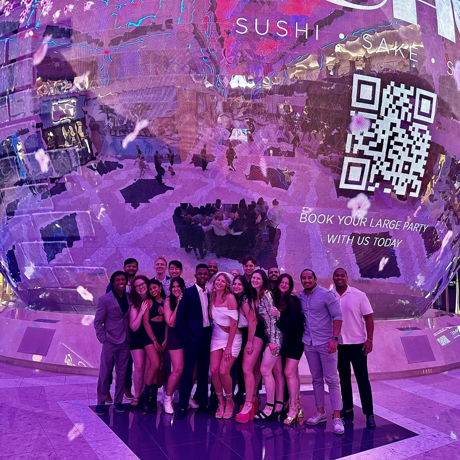 Hannah and Parker’s joint bachelor and bachelorette party in Las Vegas with lifelong friends.