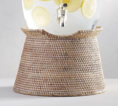 Tava Rattan Drink Dispenser Stand