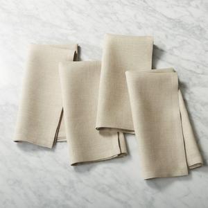 set of 4 bolt natural linen napkins