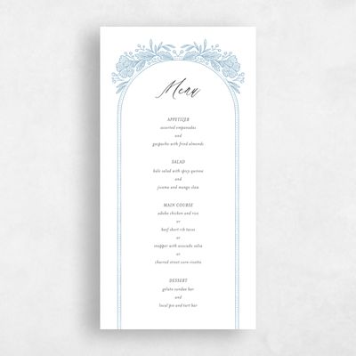 White Wedding Menu - Willowbrook