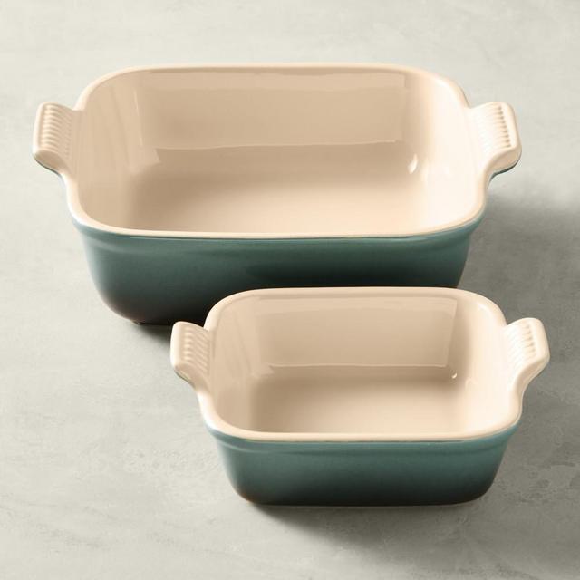 Le Creuset Heritage Stoneware Baker, Set of 2, Ocean
