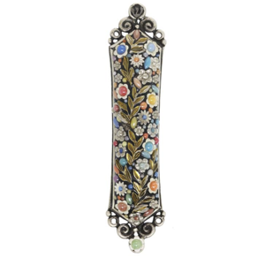Mezuzah in Dark Floral