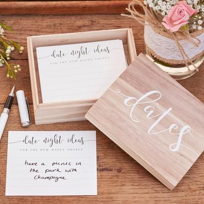 Wooden Date Suggestion Box Rustic Country