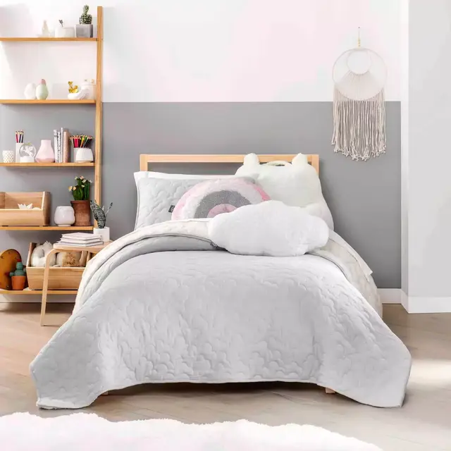 UGG® Devon Cloud 3-Piece Reversible Full/Queen Quilt Set in Glacier Grey