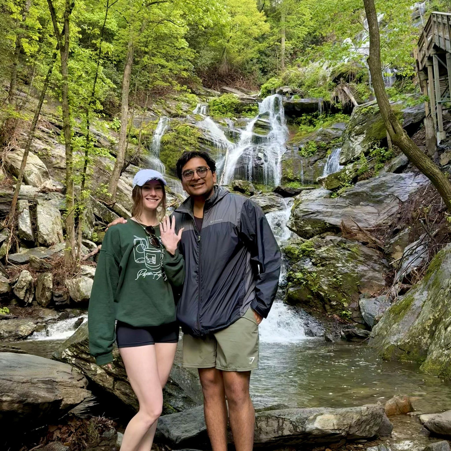 Where he popped the question - Catawba Falls