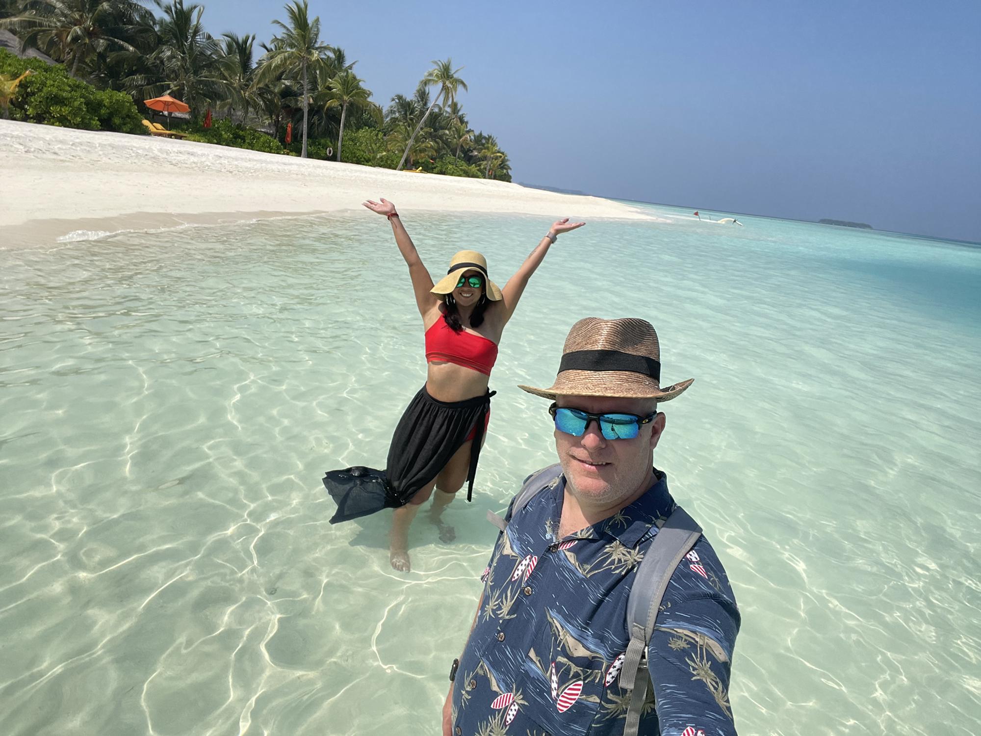 Traveled 20+ hours to get to this amazing location. Maldives 2021.