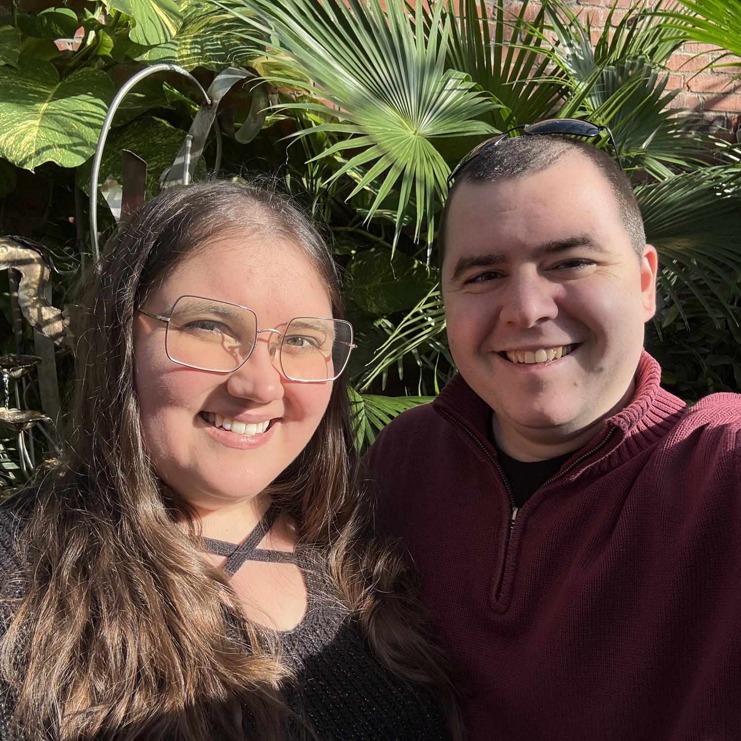 12/14/2024: Warming up among the tropical plants at Oglebay Resort's greenhouse, on our first trip to Wheeling, WV.