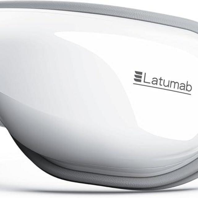 latumab Eye Massager with Heat, Heated Eye Mask with Bluetooth Music, Face Massager, Mask for Migraine & Headache Relief, Improved Sleep, Birthday Gifts for Mom Dad Women Men Her Him