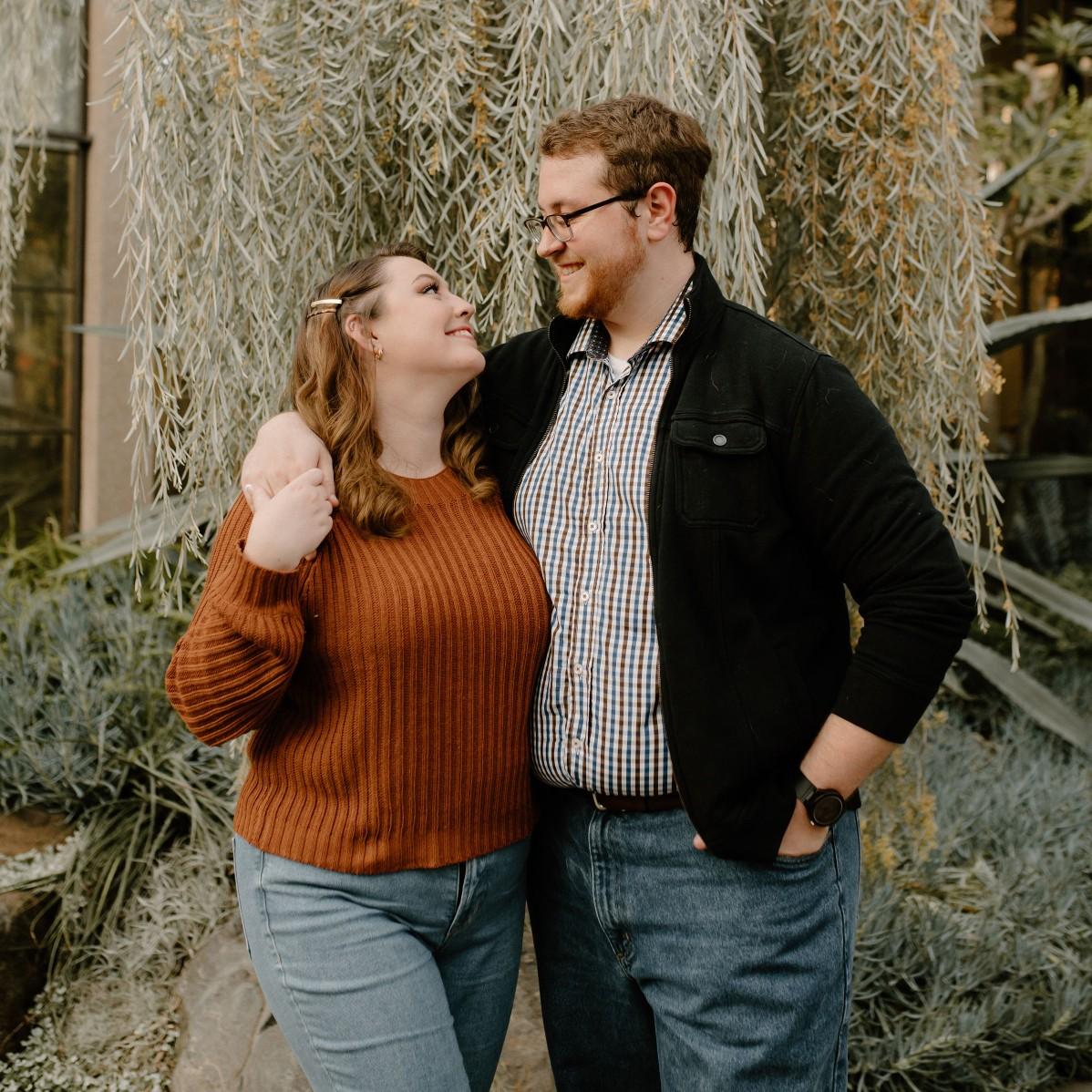 Engagement session at Longwood Gardens with Toni Marie Photography