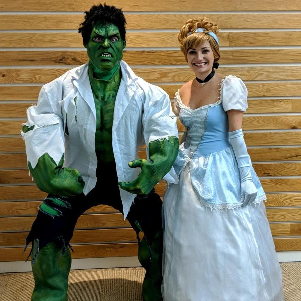 Volunteering at a children's character brunch