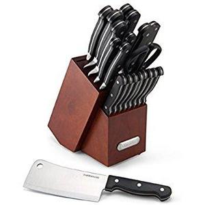 Farberware 21-Piece Classic Forged Triple Riveted Knife Block Set with Built-in Knife Sharpener