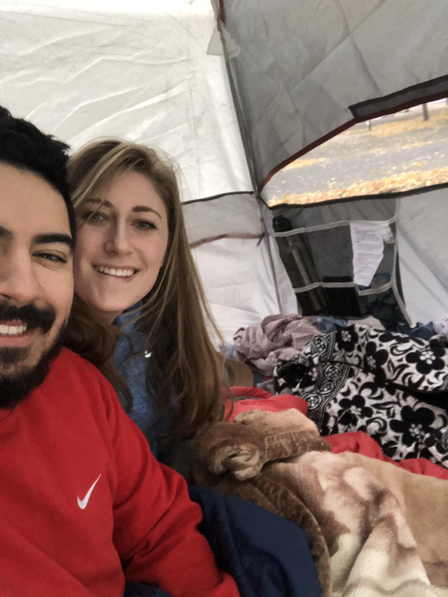 Mallory and Esteban camping in Utah for Mallory’s 26th birthday