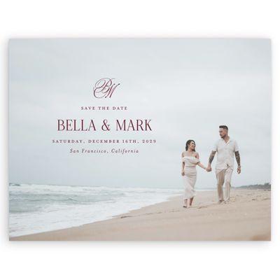 Wine, Red Wedding Digital Save the Date - Kennedy Photo