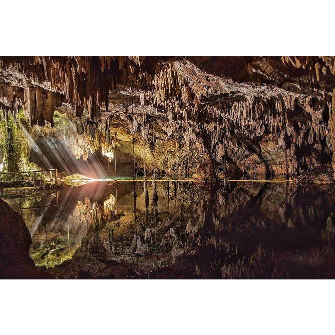 Cenote Chaak Tun, one of the area's many cenotes.