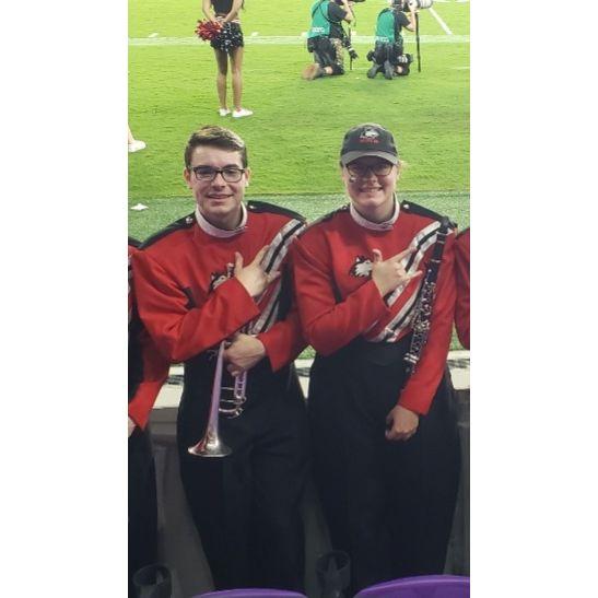 We met in The Pride of the Midwest and became good friends through the band service group