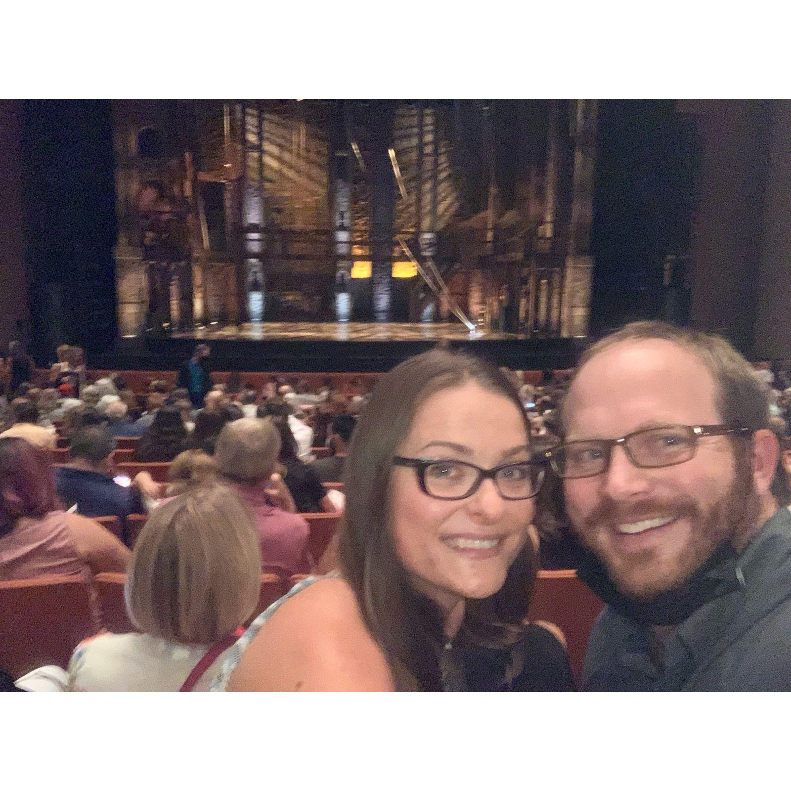 Seeing Hamilton. September 2021.