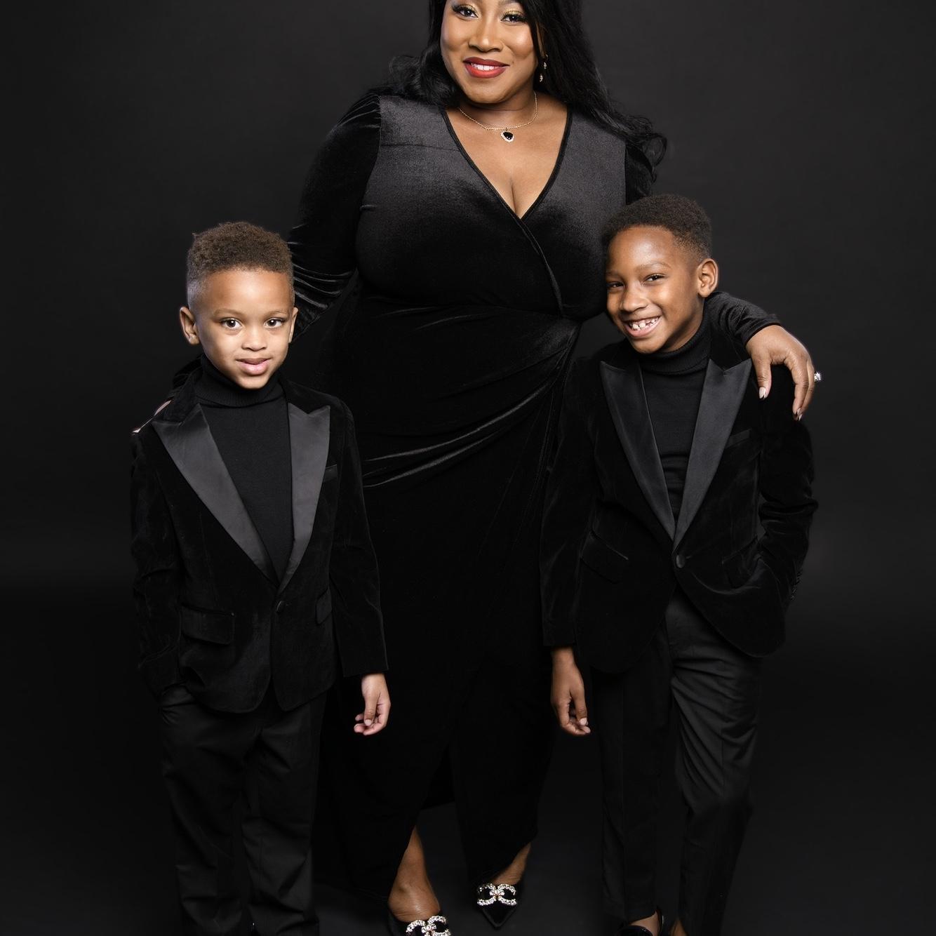 " A mother's love for her son is eternal, unbreakable, and limitless. No matter how big he grows, he will always be her baby.”

Just the Three of Us