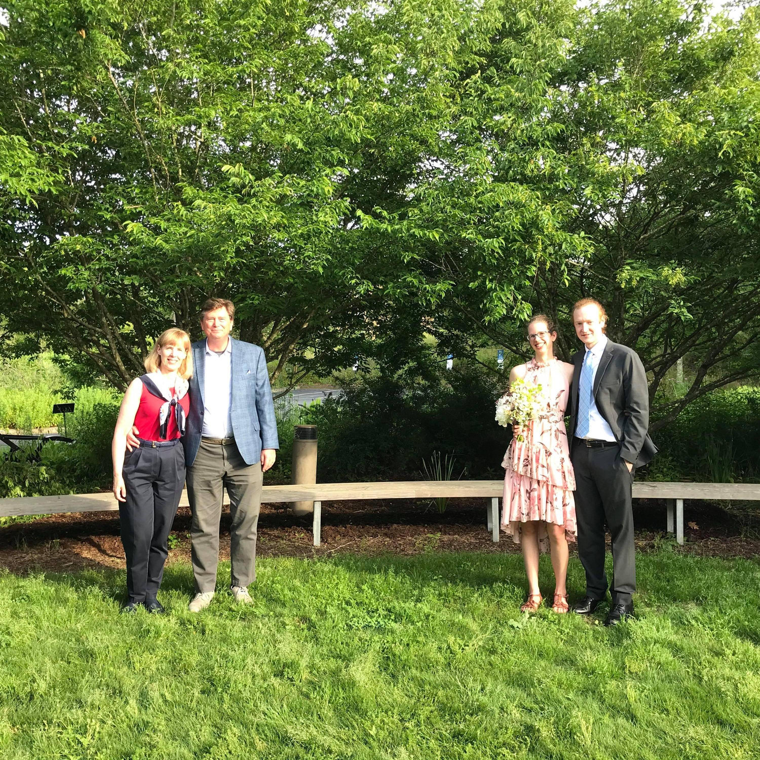 Laura and Dan with Uncle Doug and Aunt Liz Redford.