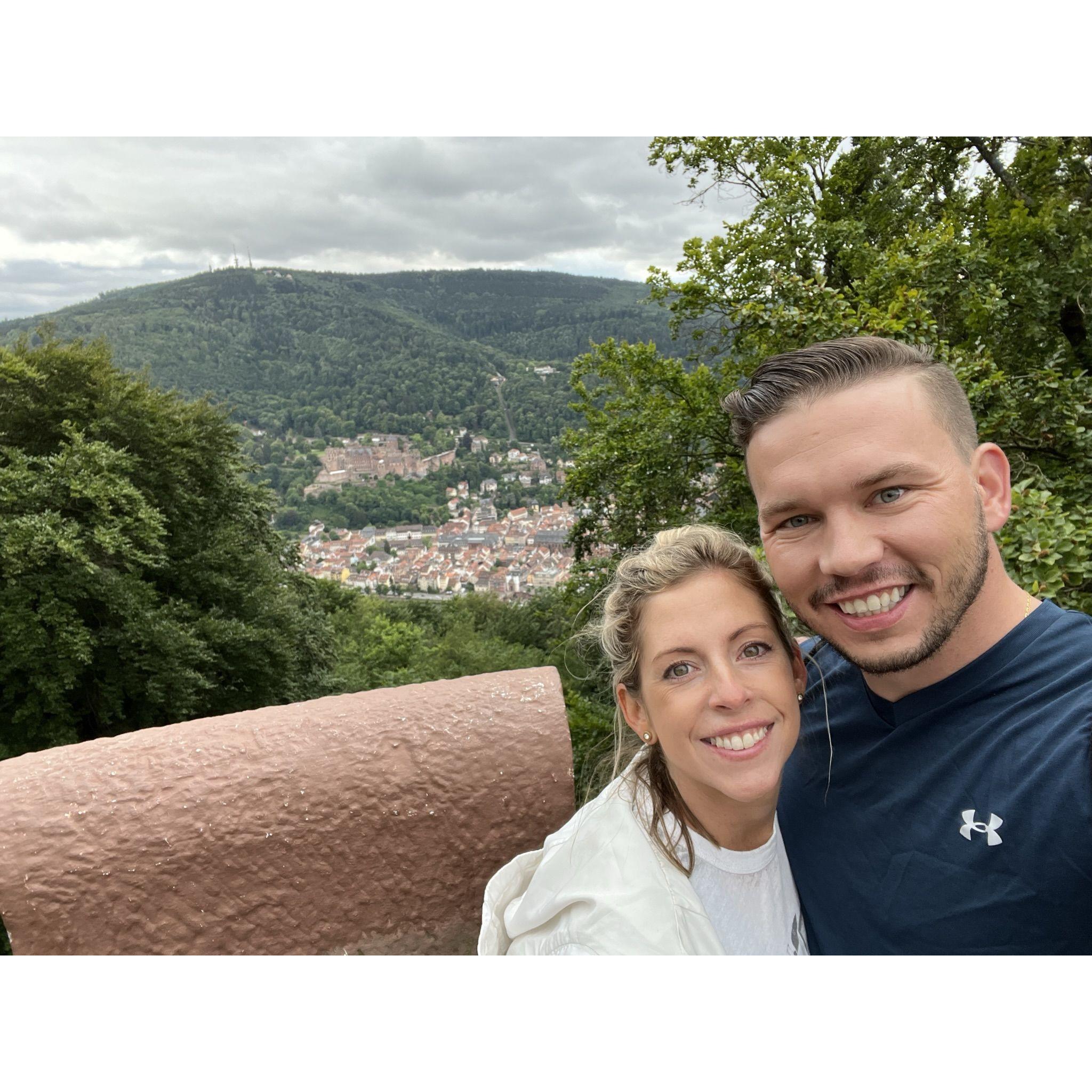 Ok, ok, one more photo of Heidelberg. This time, an "aerial" view from near the top of our hike!