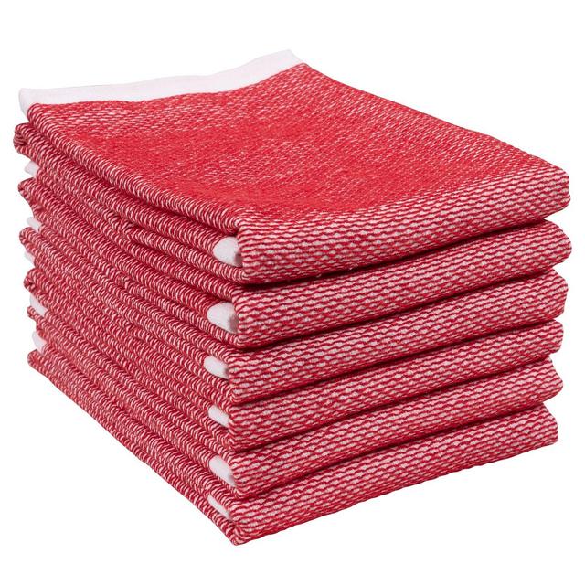 Reversible Web Terry Kitchen Tea Towel (Set of 6)