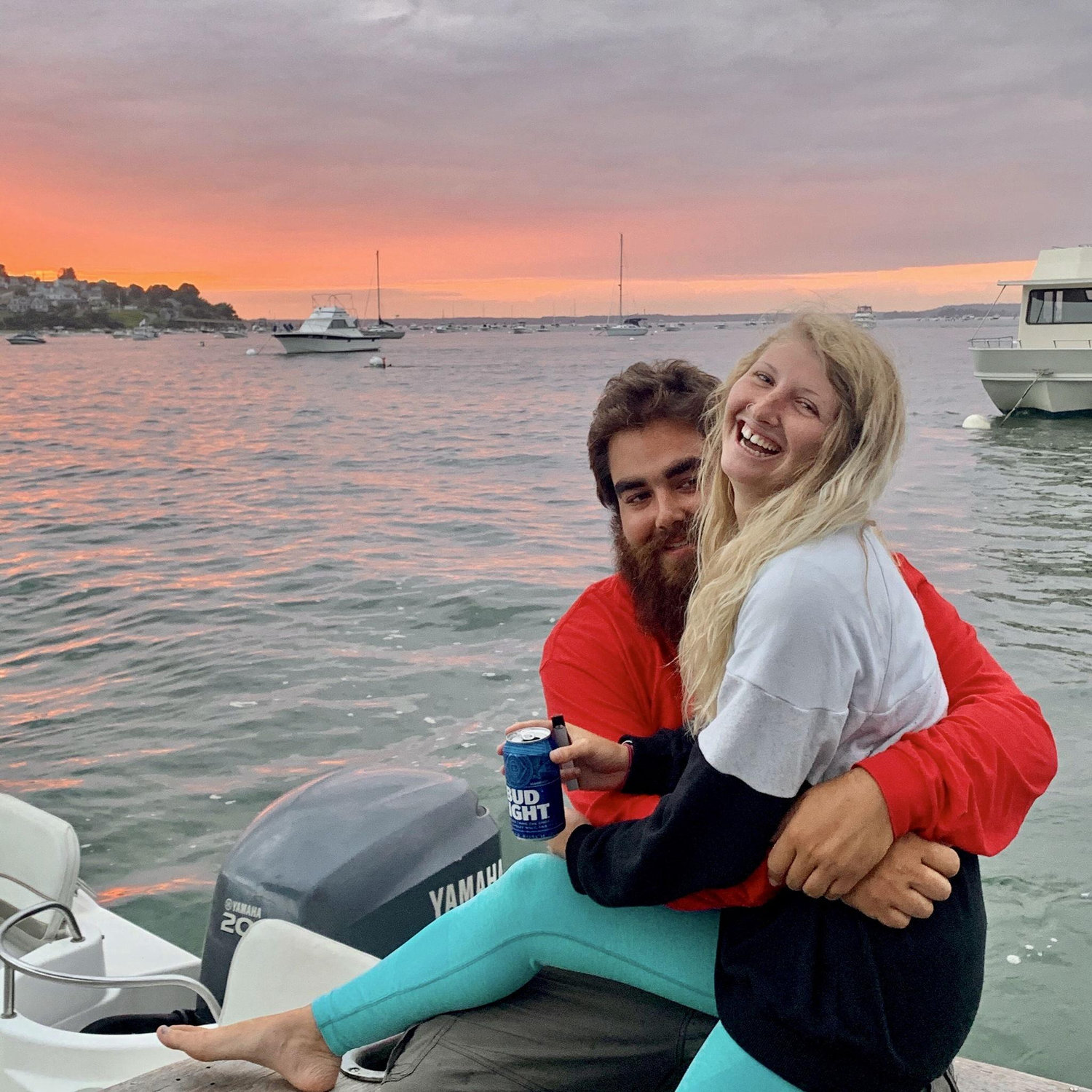 August 15, 2020- Our first photo as a couple